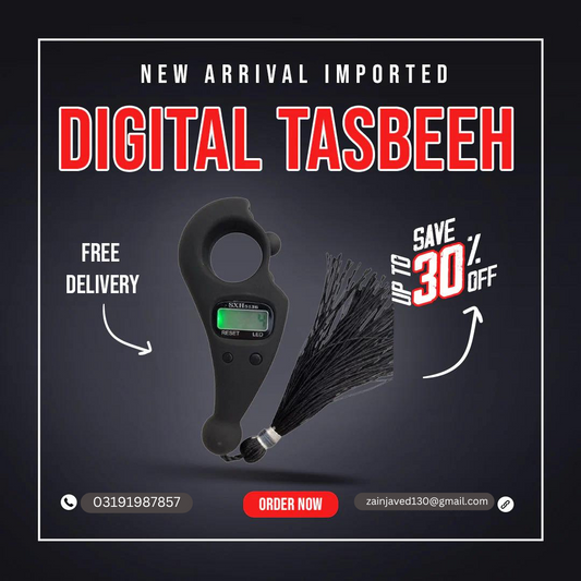 Digital Tally Counter Tasbih with Qibla direction and LED light