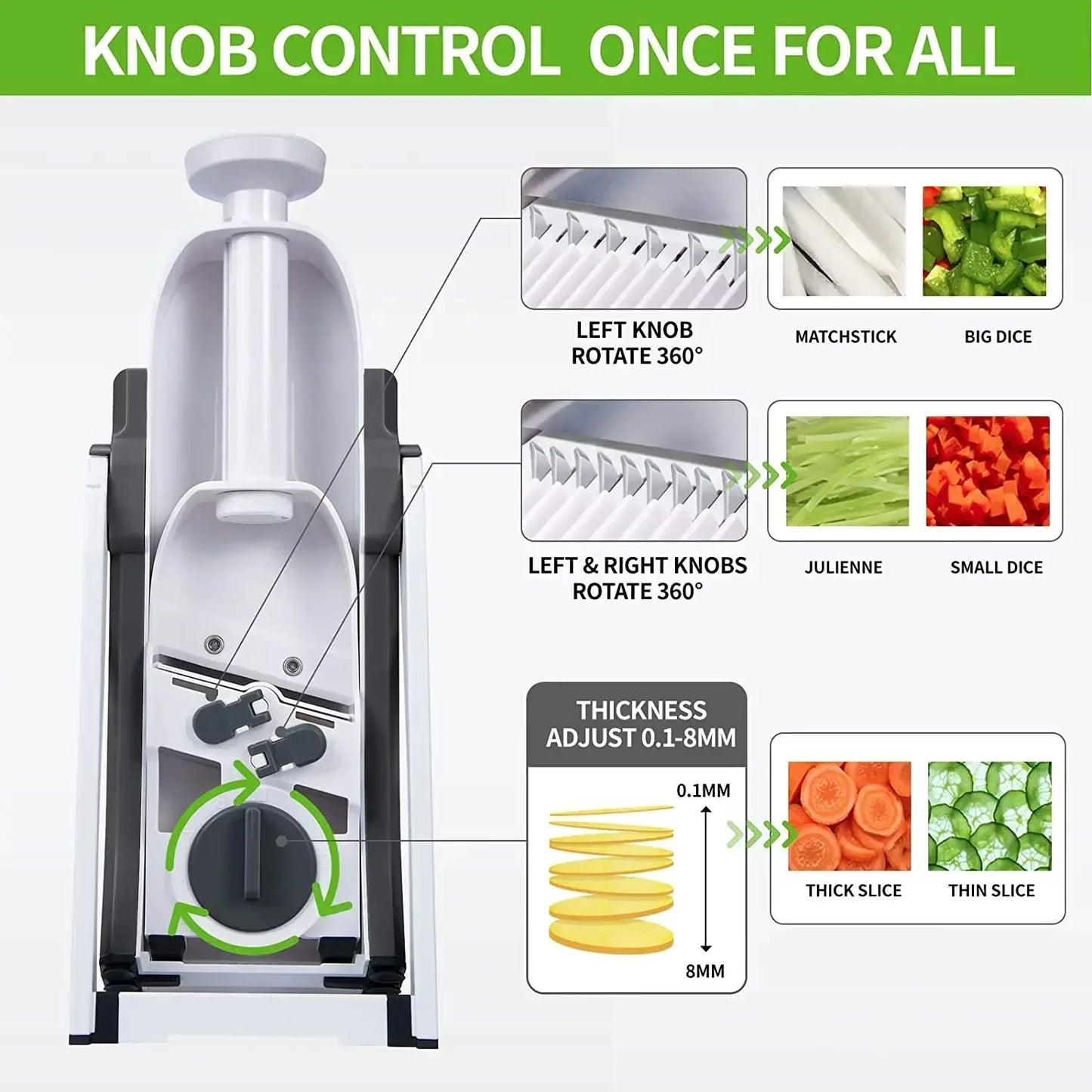 Multifunctional 4 In 1 Vegetable Cutter Chopper