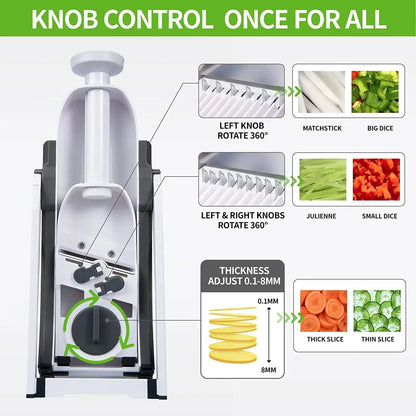 Multifunctional 4 In 1 Vegetable Cutter Chopper