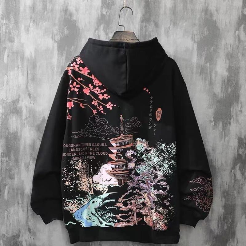 Harajuku Style Loose Hooded Loose Top Sweater