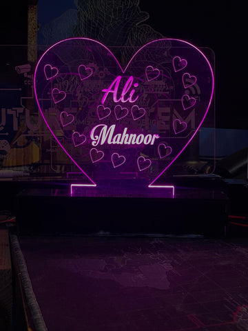 CUSTOMIZED HEART 3D LAMP